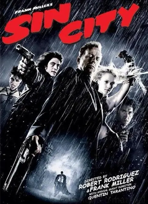 《罪恶之城》：黑白影像下的血色暴力美学，昆汀看了都说好！